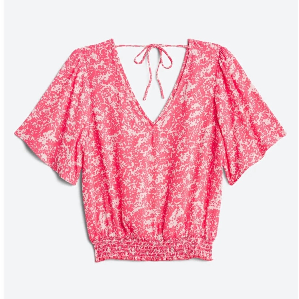 NWT Smocked Bottom Cropped Blouse - Picture 10 of 10